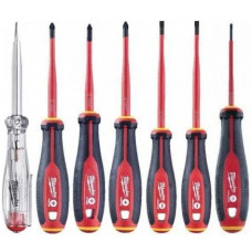 Трехгранные отвертки Milwaukee VDE Tri-Lobe VDE Screwdriver PZ (7 шт)  4932478738